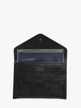 Leather Wallet Etincelle Iris�e Etrier Black etincelle irisee EETI054-vue-porte