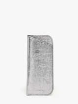 Sunglass Case Etincelle Iris�e Leather Etrier Silver etincelle irisee EETI5001