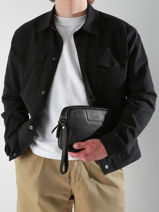 Pochette Homme Flandres Cuir Etrier Noir flandres EFLA733S-vue-porte