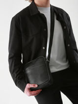 Sac Bandoulire Spider Cuir Etrier Noir spider ESPI704M-vue-porte