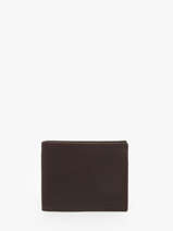 Leather Wallet Oil Etrier Brown oil EOIL102