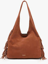 Shoulder Bag L Country Leather Etrier Brown country ECOU154L