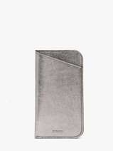 Sunglass Case Etincelle Iris�e Leather Etrier Silver etincelle irisee EETI5017