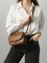 Sac Bandouli�re S Tradition Cuir Etrier Marron tradition ETRA059S-vue-porte