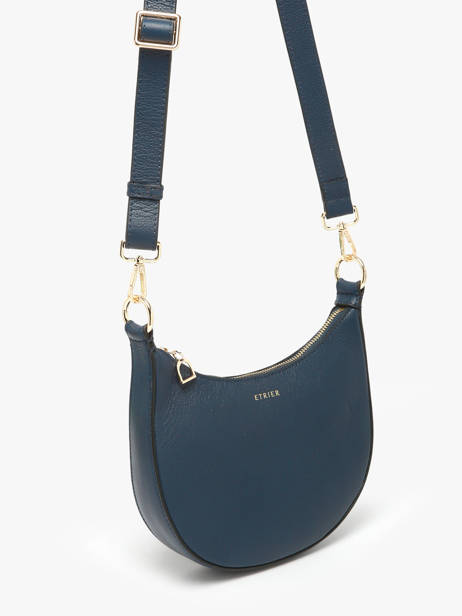 Sac Bandoulière S Tradition Cuir Etrier Bleu tradition ETRA102S vue secondaire 2